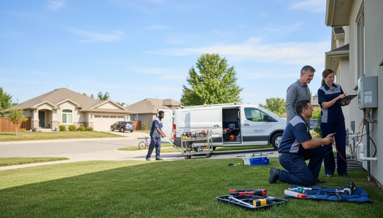 Tankless water heater service in Louise, TX